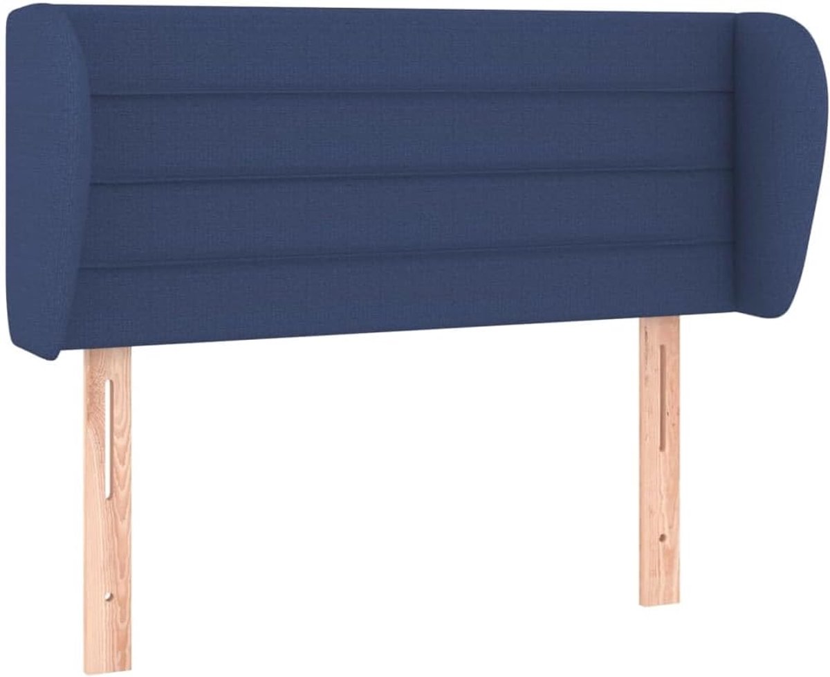 Hoofdbord met randen - Bed hoofdeinde - Slaapkamer aankleden - Verstelbare hoogte - 83x23 cm - Blauw