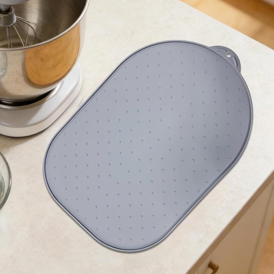 Keukenmachine Glijmat - Apparaat Pad - Werkblad Beschermen - Comfort Zonder Tillen - 40 x 27 cm - Grijs — afbeelding 3