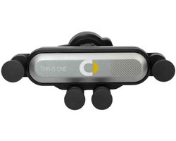Telefoonhouder Auto - Navigatiehouder - Veilig Navigeren - Mechanische Zwaartekracht Lock - 1x1x1 cm - Zilver Rood