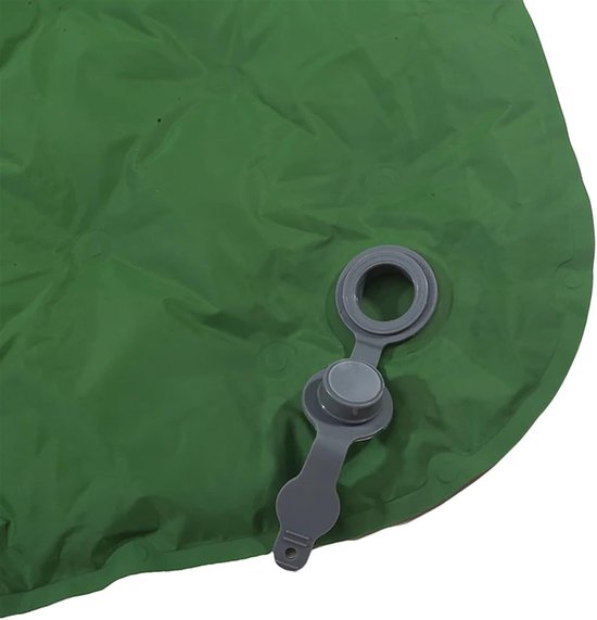 Opblaasbaar Zitkussen - Luchtmat Camping - Comfortabel Zitten - Waterdicht Ontwerp - 49 x 37.5 cm - Zwart — afbeelding 4