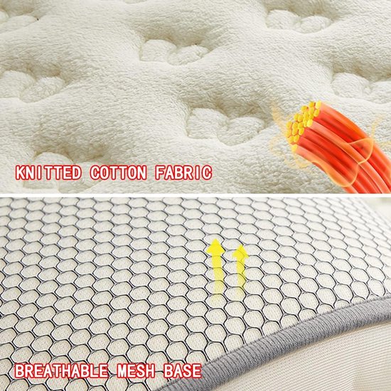 Futon Matras - Japanse Slaapmat Vloermat - Comfortabel Slapen - 5-Laags Structuur - 80x190cm - Camel — afbeelding 2