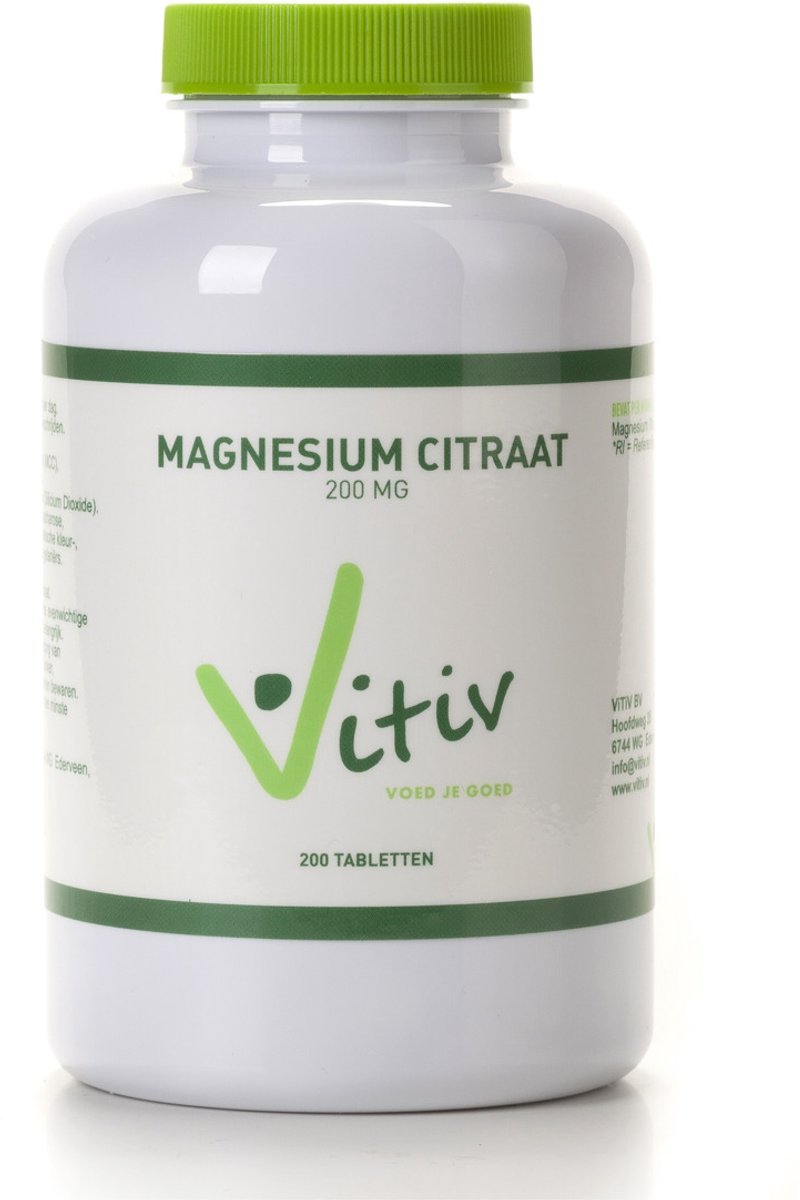 Vitiv Magnesium citraat 200mg 200 Tabletten