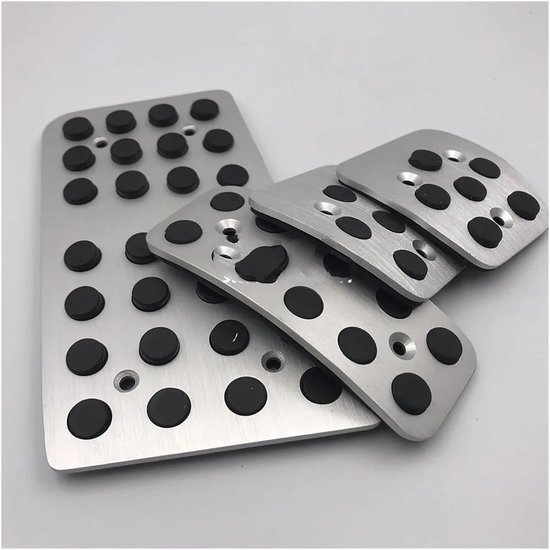 Auto Pedaalhoezen - Antislip Pedaal - Veiliger Rijden - Aluminium Legering - Set van 4 - Zilver — afbeelding 4