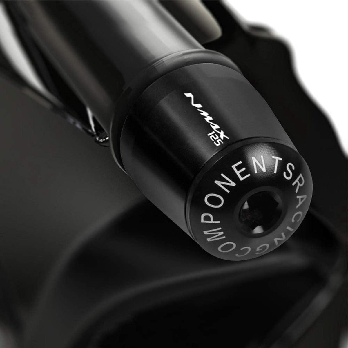 Motor Stuur Grips - Handvat Beschermers - Motor Rijcomfort - CNC Aluminium - 22mm Diameter - Goud Zwart