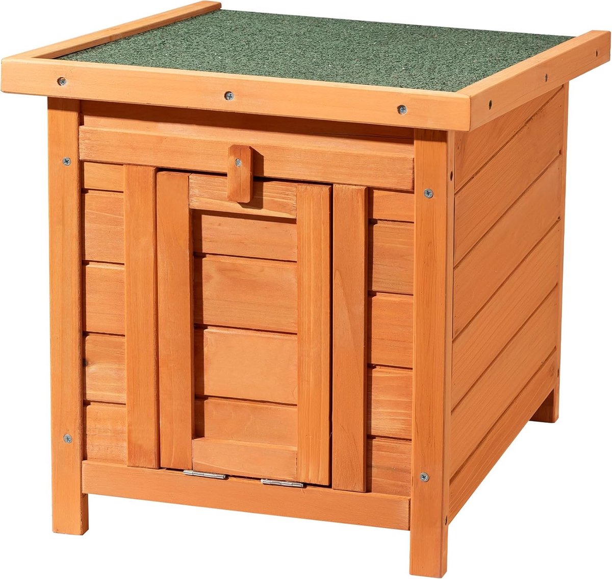 Kattenhok Huisdierenhok - Dierenverblijf Konijnenhok - Schuilplaats Dieren - Opklapbaar Dak - 42 x 51.5 x 43 cm - Bruin