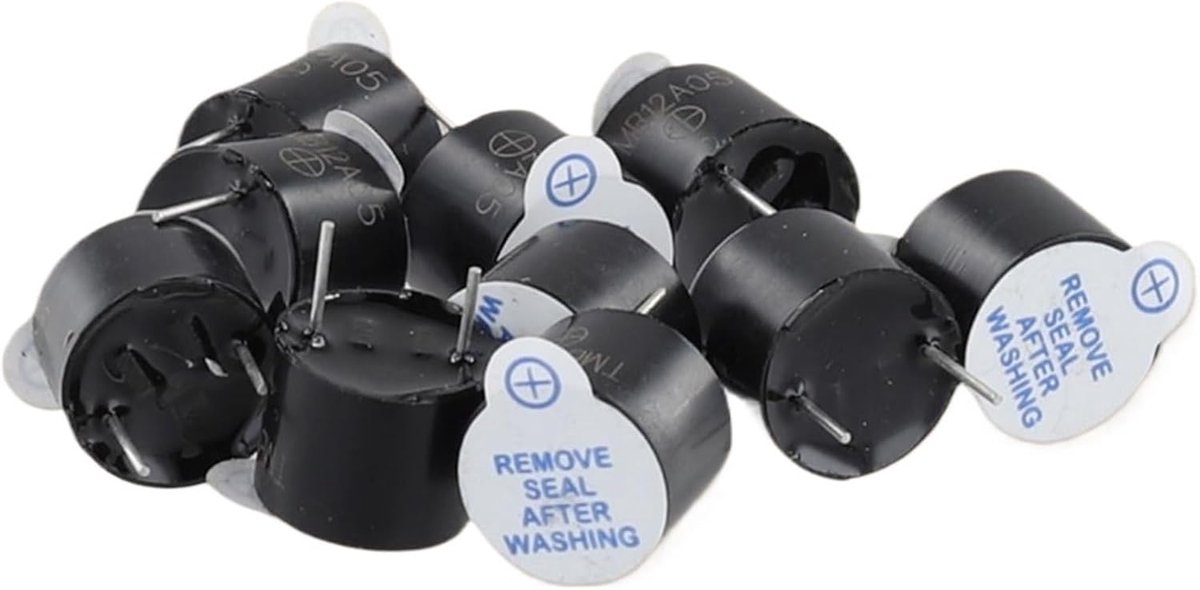 Actieve Zoemer - Alarm Zoemer - Elektronische Projecten - Continue Pieptoon - 12x9.5mm - Zwart
