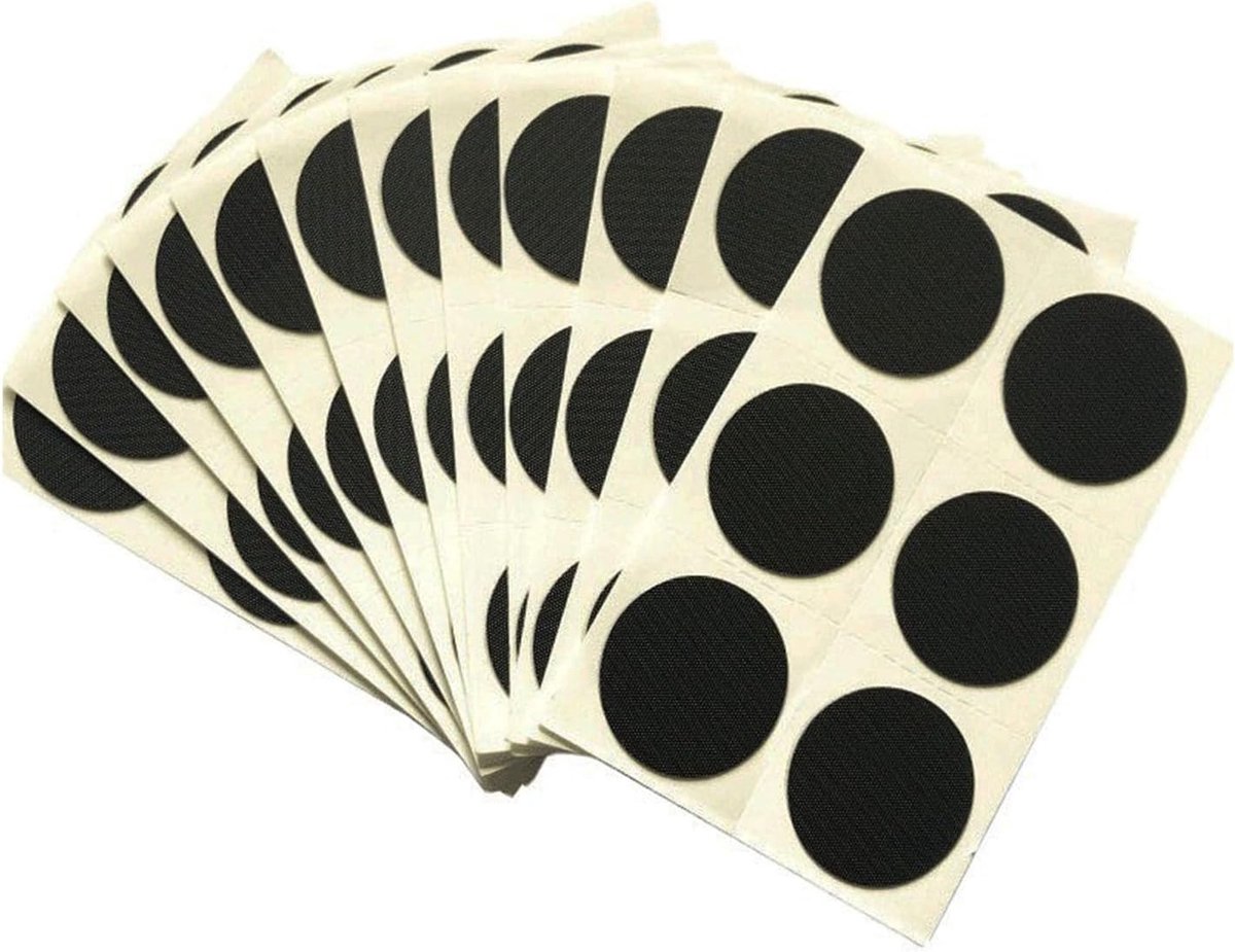 Fietsband Reparatieset - Lijmloze Patches - Snelle Bandenreparatie - Zelfklevend Siliconen - 6 stuks - Zwart