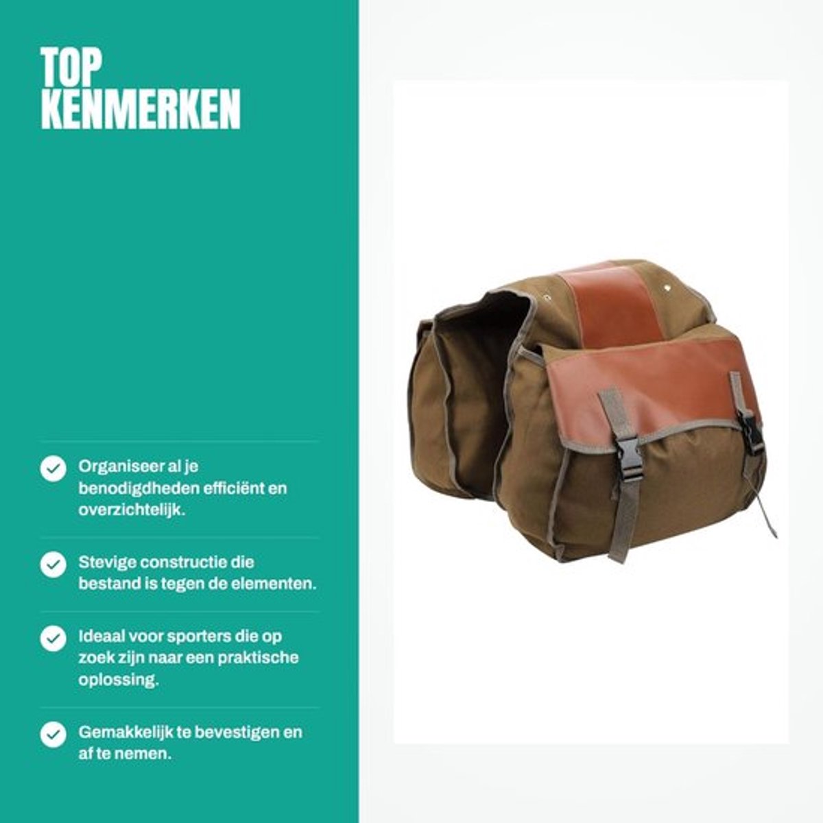 Dailygoods- Fietstas Organizer - Dubbel Waterdicht - Fietstassen Elektrische