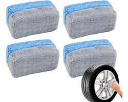 Microvezel Applicatorpads - Wax Spons - Auto Polijsten - Gladde Aanbrenging - 4 Stuks - Stijl 1