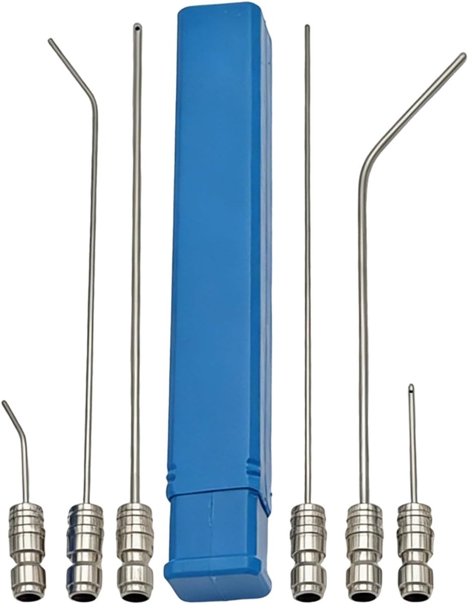 Hogedrukreiniger Mondstukken - Sproeierset Reiniger - Krachtig Reinigen - Roestvrij Staal - 6 Stuks - Zilver