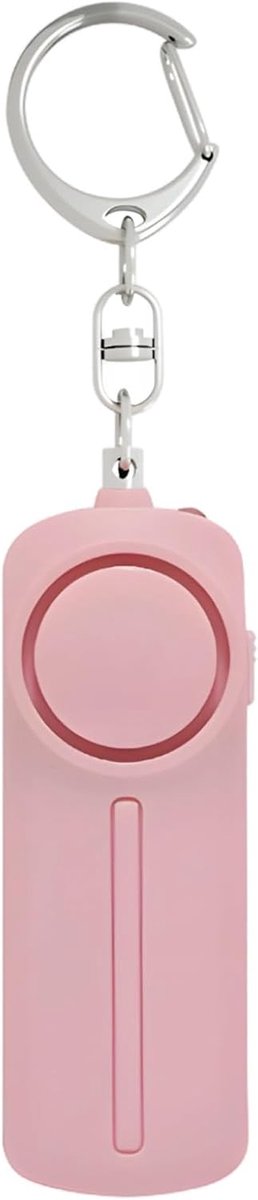 Persoonlijk Alarm - Veiligheid Sleutelhanger - Noodsituaties - 130 Db Geluid - Compact Formaat - Roze