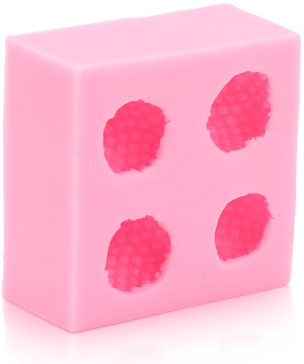 Chocolademalen aardbei roze siliconen allecto