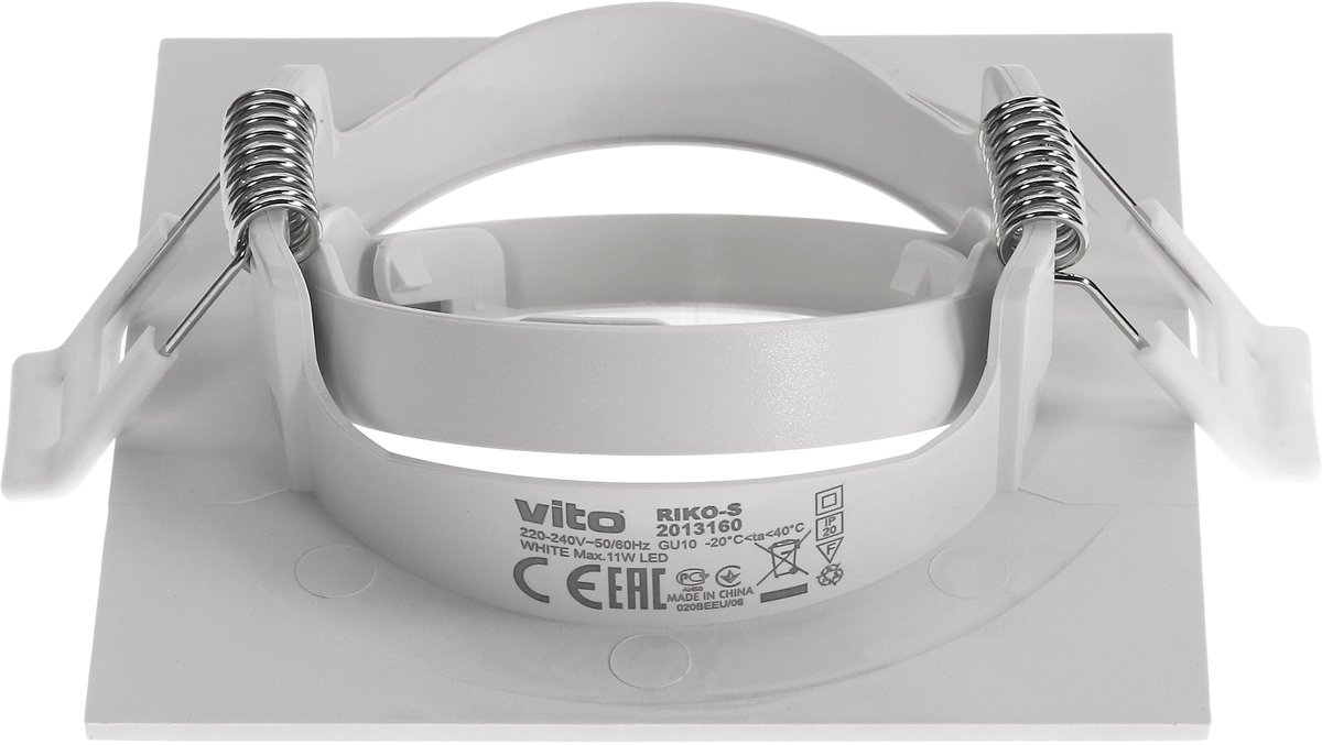 VITO Riko-S - Inbouwspot GU10 - 75mm - GU10 - Wit