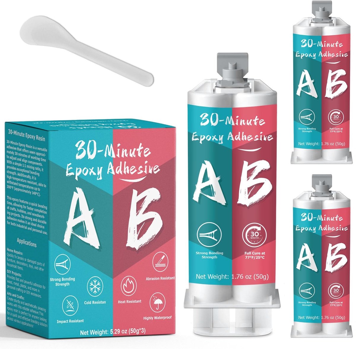 Solidchoice - 150 ml 30 Minuten Epoxylijm met Accessoires