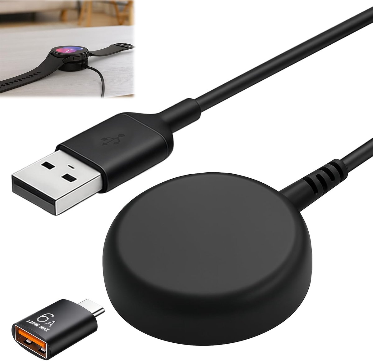 Solidchoice - Oplaadkabel voor Smartwatch met USB-C Connector