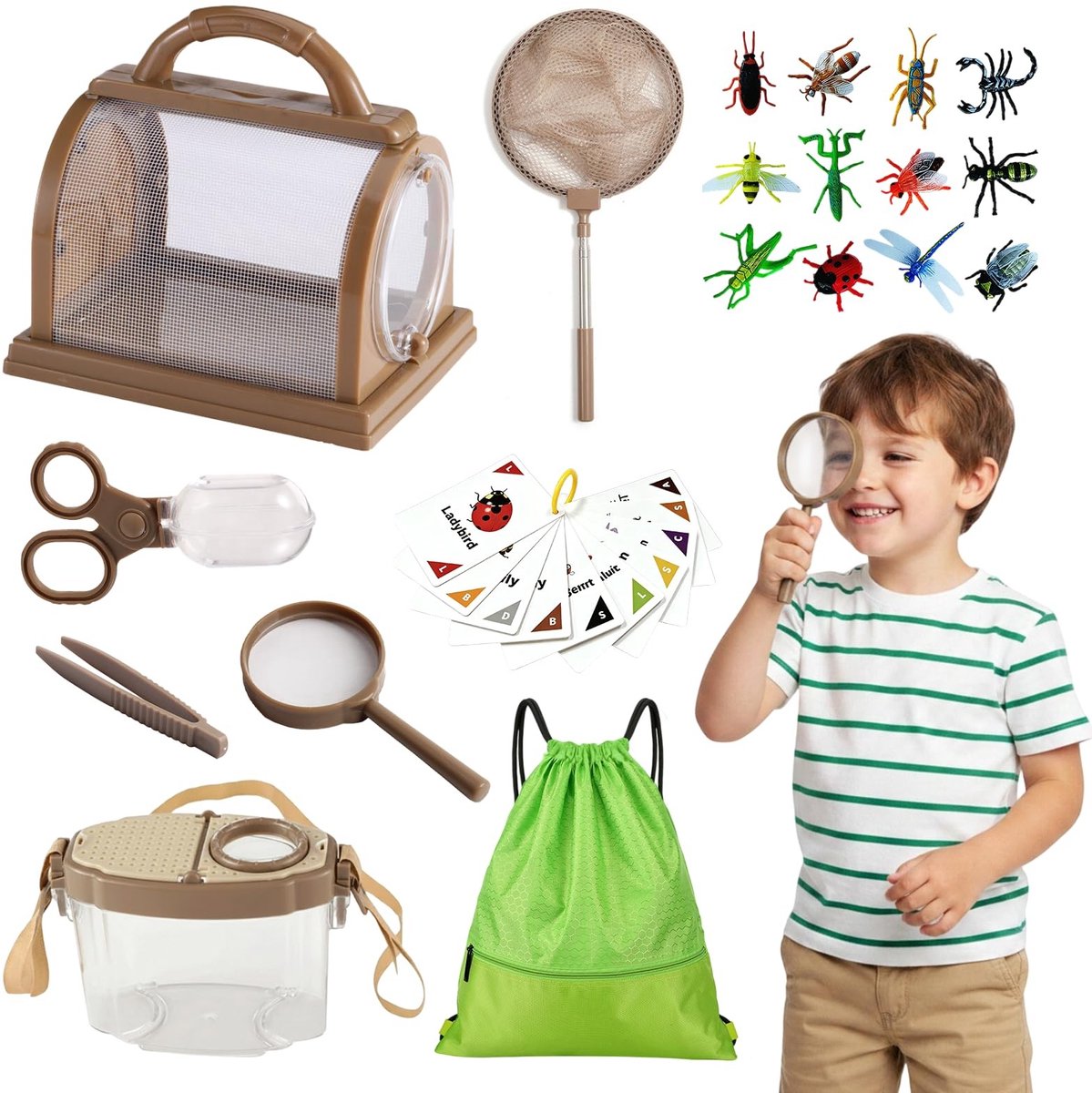 Solidchoice - Ontdekker Kit voor Kinderen met Insectenvangerset