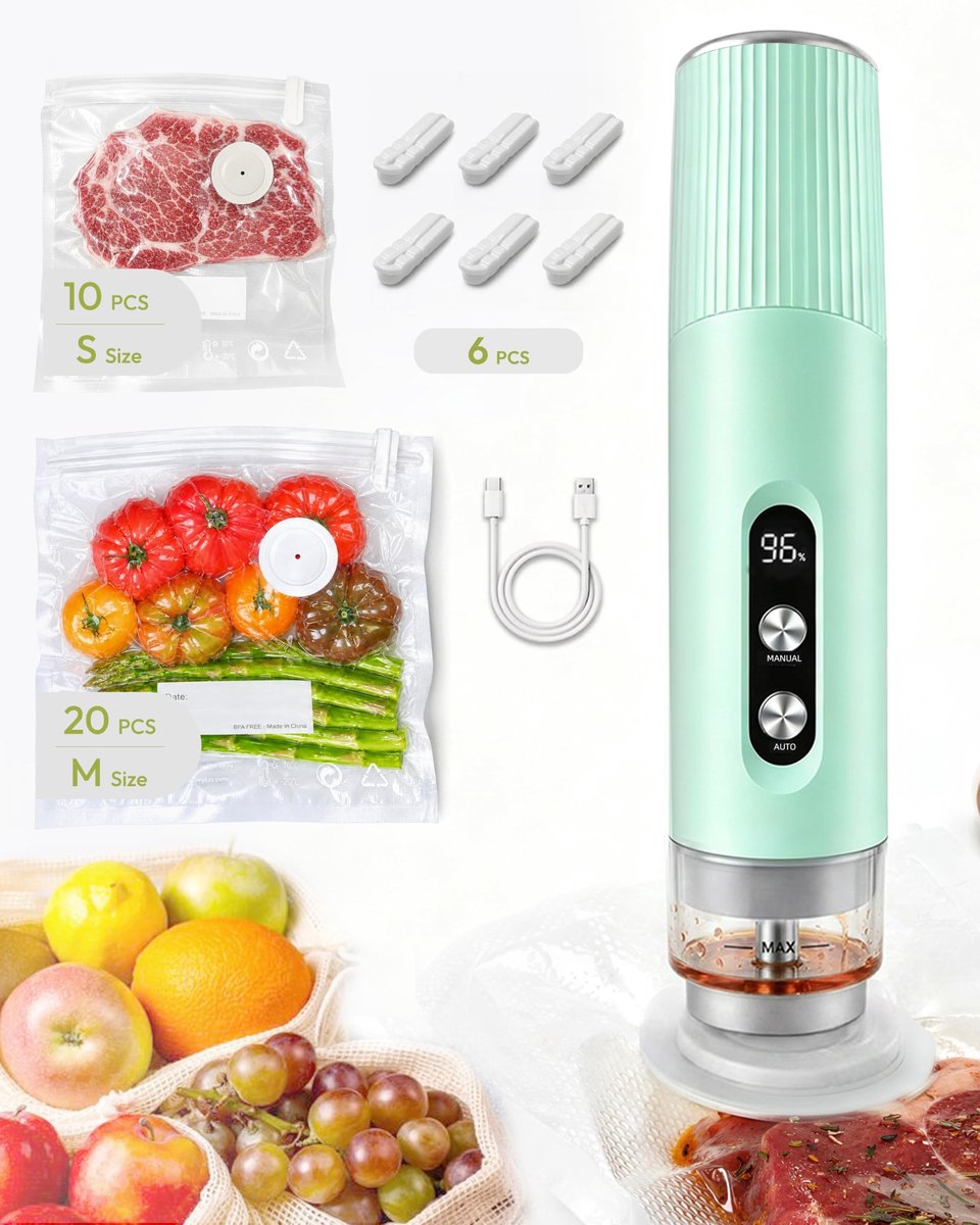 Solidchoice - Handige Draagbare Vacuümsealer met USB-Oplading