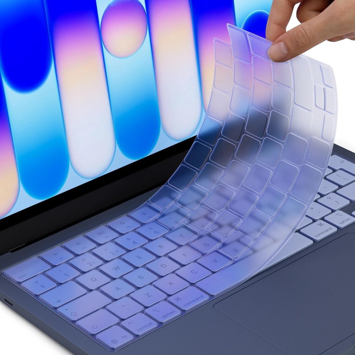 Solidchoice - Ultradunne TPU Toetsenbord Cover voor MacBook Neo (Indigo)