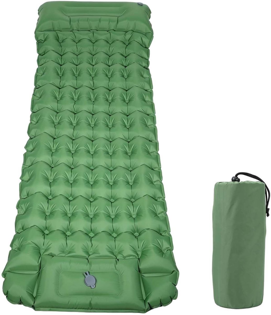 Solidchoice - Ultralicht Opblaasbaar Campingmatras met Kussen