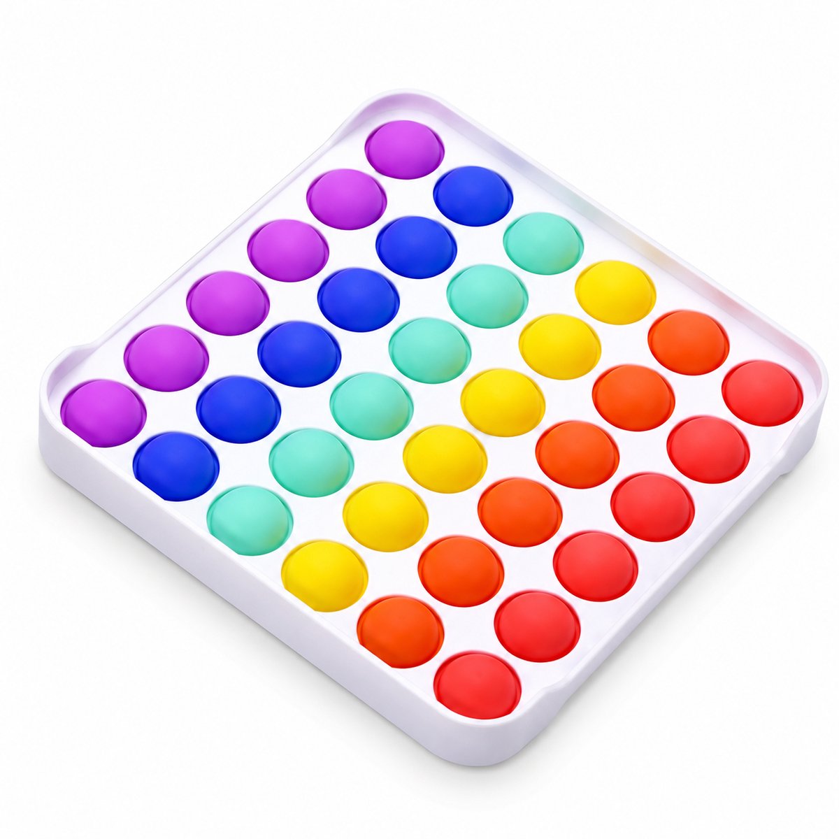 Pop it deluxe vierkant - Fidget toy - Regenboog - Stressverlagend speelgoed voor kinderen — cadeau in Spellen & Speelgoed - foto 2