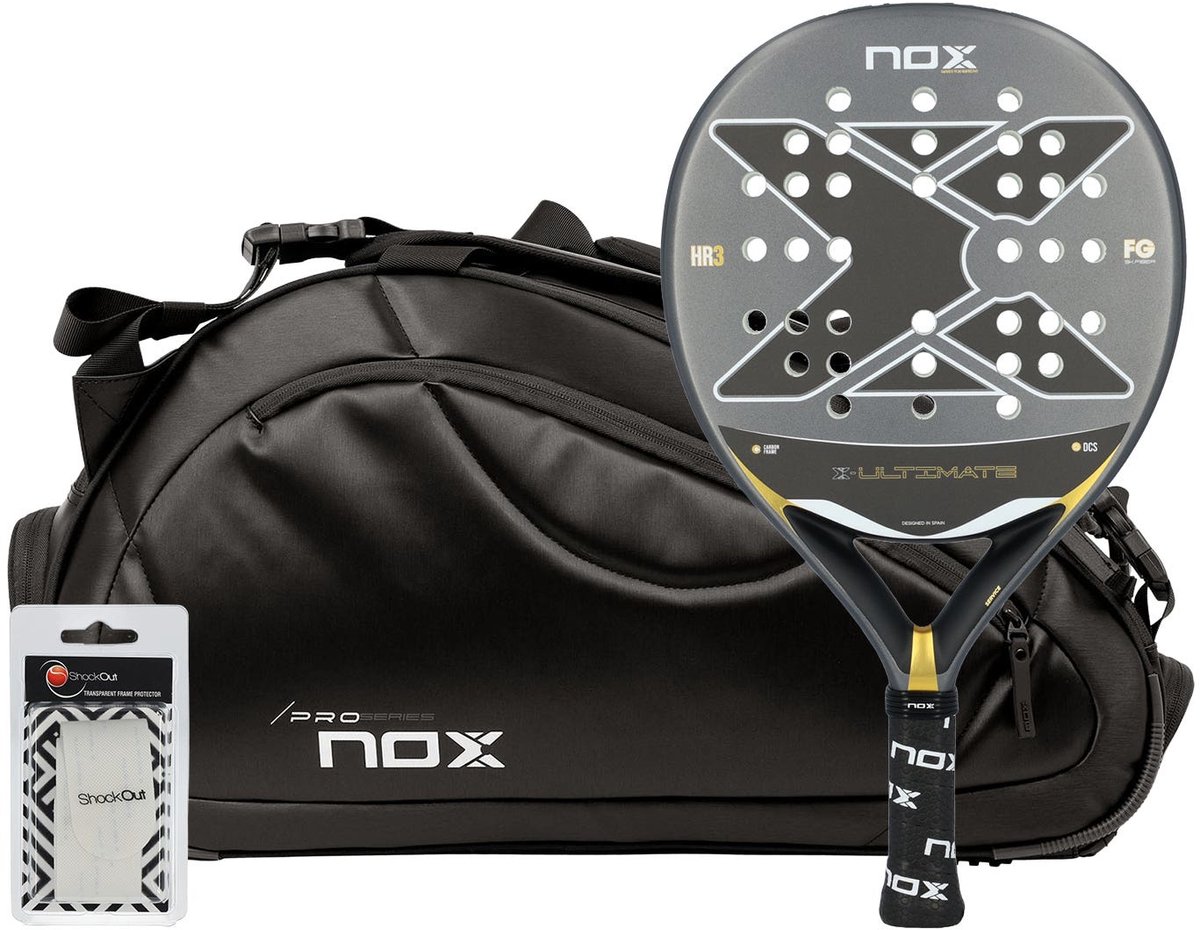 Pack Nox Ultimate Gray Gold + Padel Bag Nox Pro Series