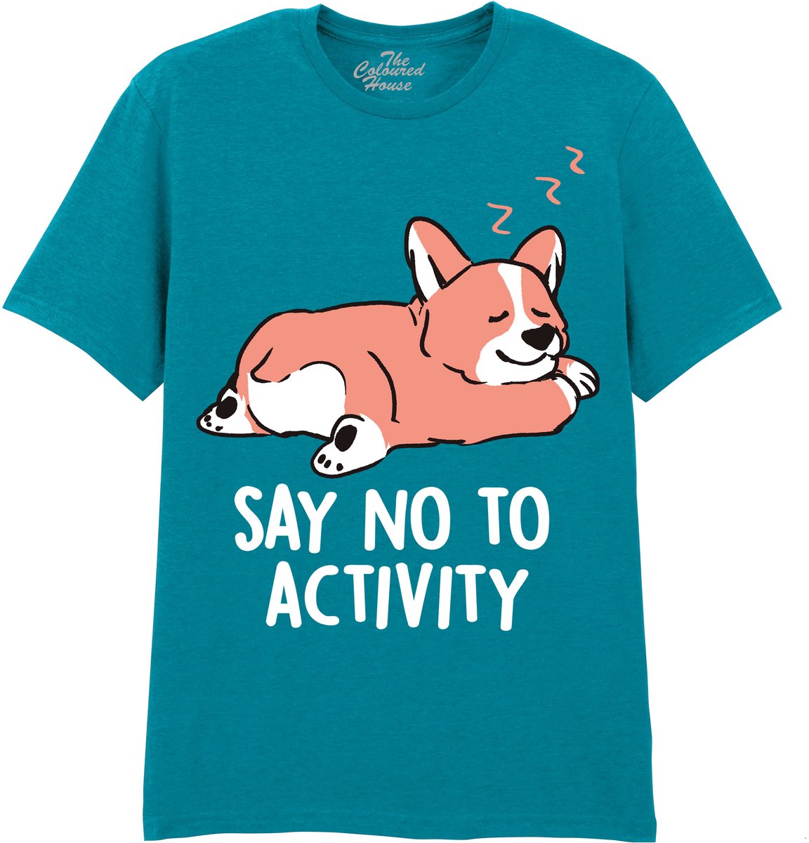 Corgi Say No To Activity The Coloured House T-shirt XXL