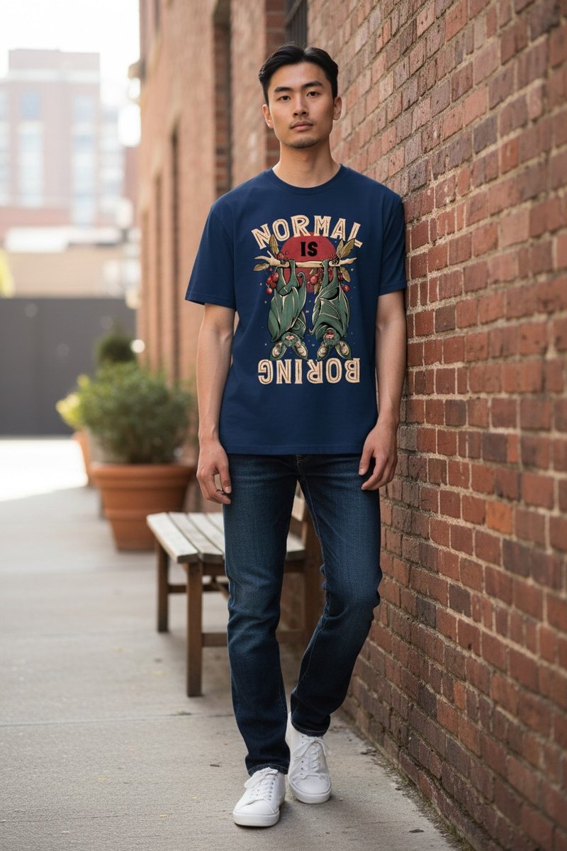 Vleermuis Normal Is Boring The Coloured House T-shirt XXL