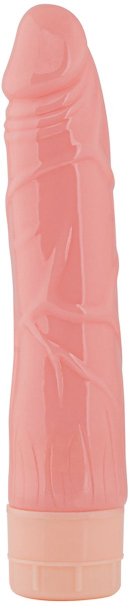 Being Fetish - Vibrerende Dildo - 20,5 cm - PVC - Batterijen - Lichte Huidskleur