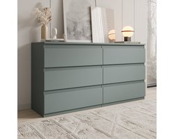 Meubella - Eskar - Commode - Vert - 154x42x80 cm