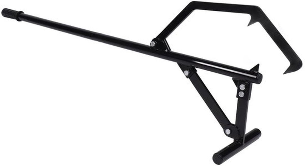 Houten Hefboom 130 cm - Antislip Rubberen Greep - Verstelbare Kanteelhaak - Houthakkersgereedschap - Geschikt voor Boomstammen tot 25 cm