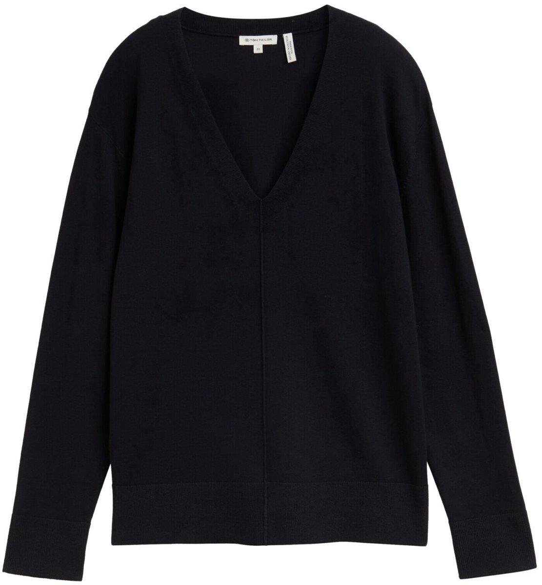 Tom Tailor - Dames pull - Maat M - Vrouwen - ZWART - Viscose