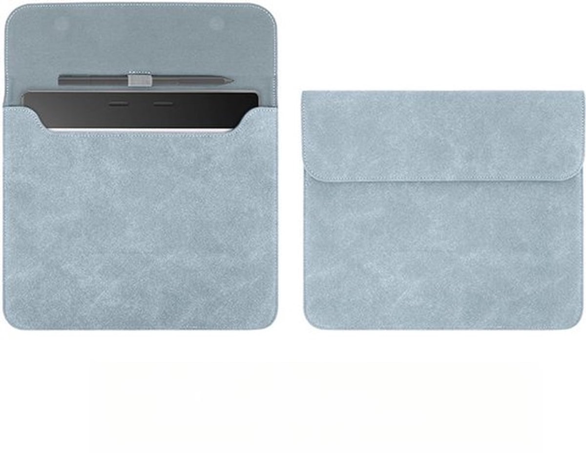 Geschikt voor Kindle-hoes, geschikt voor Scribe 10,2 inch tablet e-reader, magnetische leren hoes, matte PU-leer, minimalistische hoes - (magnetische sluiting, krasbestendig, pennenhouder ontwerp), lichtblauw