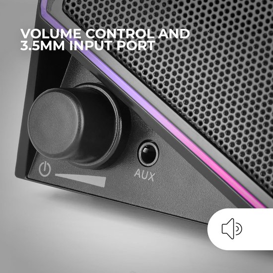 Mini soundbar - Zwart - 15W - RGB-verlichting en USB-aansluiting - Gaming en Multimedia van MINI — afbeelding 3