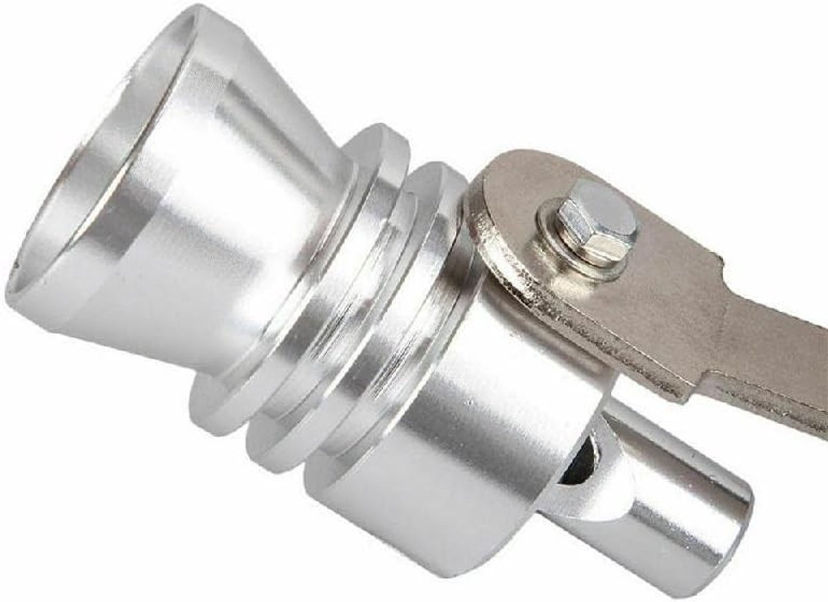 Turbo Sound Whistle voor Auto - Geluidsimulator voor Uitlaatpijp, Geschikt voor ATV en SUV, Verkrijgbaar in Zwart/Rood/Zilver, Maten S/M/L/XL