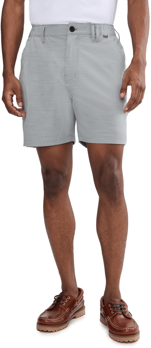 Hurley Phantom Slub Zwemshort 3/4 Tailleband 18 inch Houtkleurig
