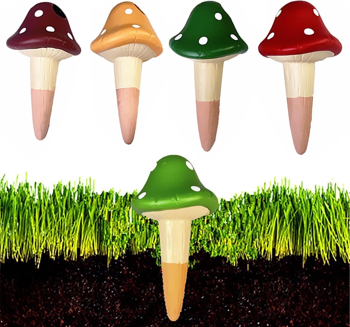 Automatische Watergeefspikes voor Planten, Terracotta Watering Sticks, Langzame Waterafgifte, Ideaal voor Vakanties en Potplanten, Set van 4 Stuks 150ml