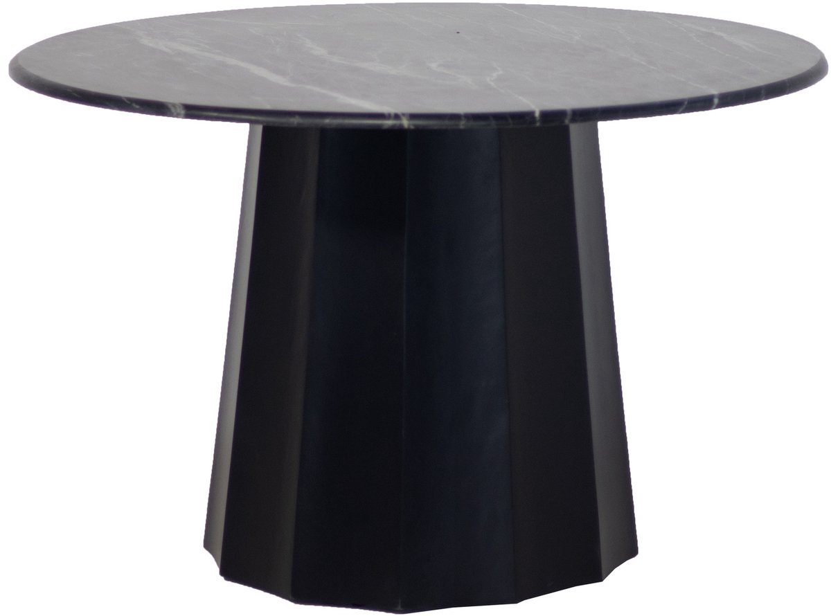 Eettafel Rond Marmer - Zwart - Ø120cm - Tafel Bodhi - Giga Meubel
