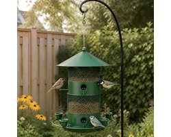 Anti eekhoorn vogelvoederhuisje Metaal hangende vogelvoeder voor buiten Tuin vogelvoerbak Wilde vogel voederbak Vogelvoerhouder