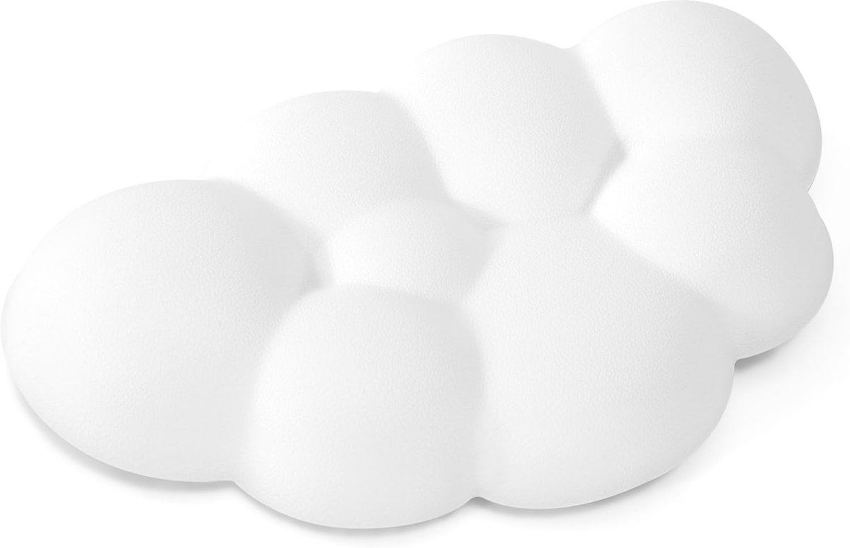 Cloud Wrist Rest muis-polssteun, ergonomische polssteun, witte muis-polssteun voor op kantoor en op school