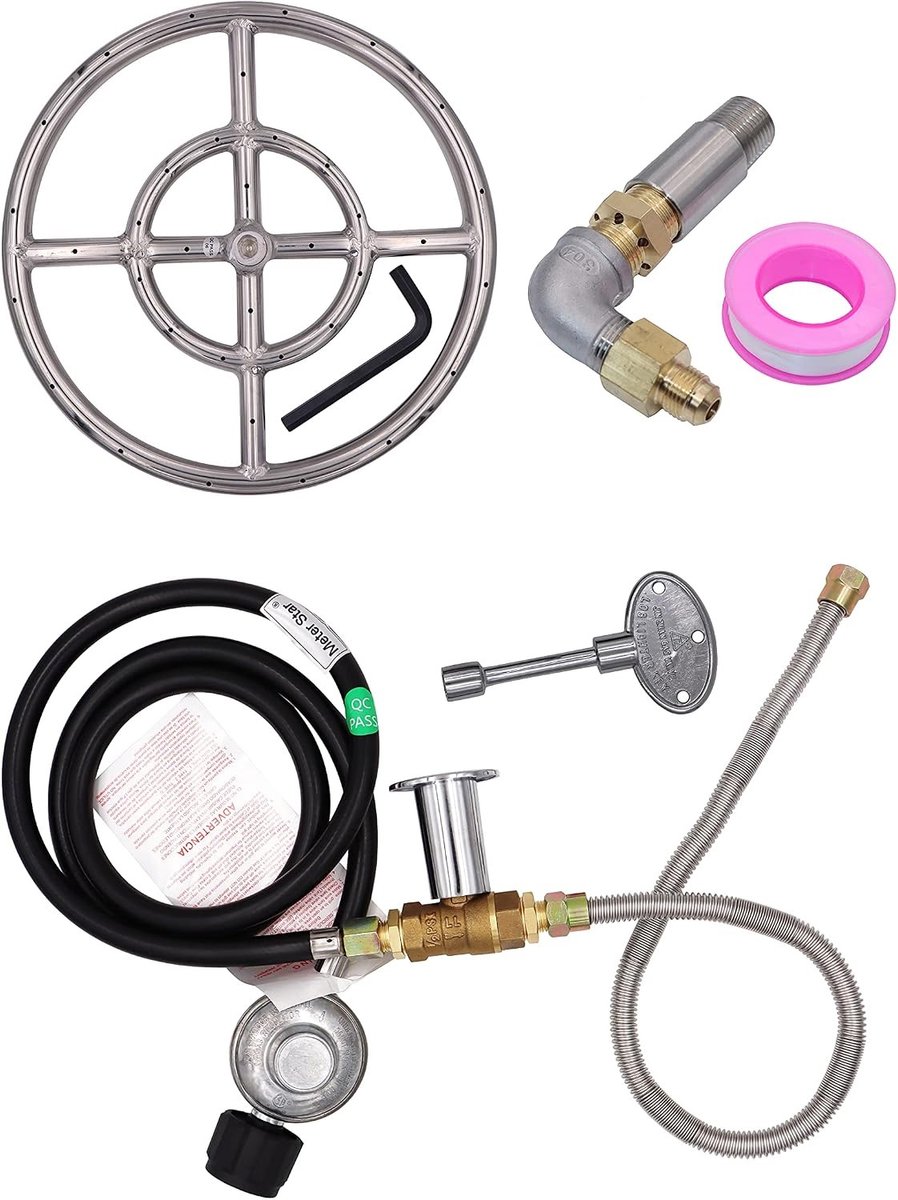 Vuurhaard Installatiekit - LG KIT - 12 inch - Roestvrij Staal 304 - Voor Buiten