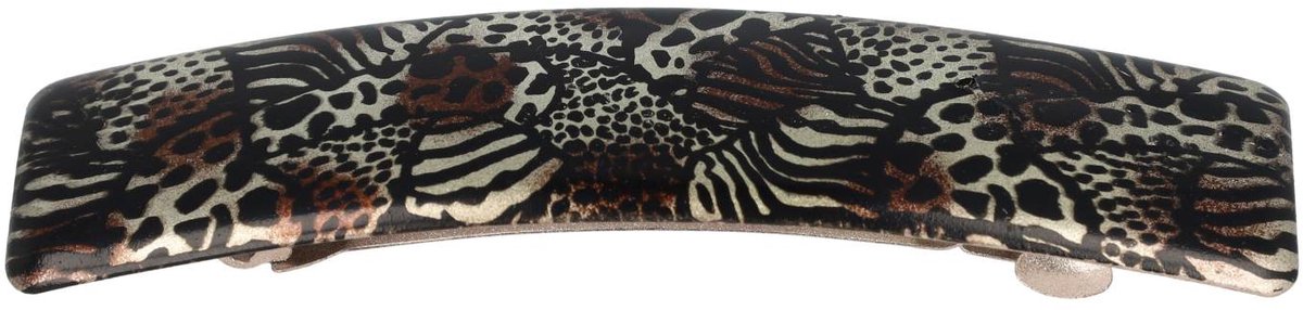 Haarsoires Haarspeld Patentspeld 9cm - Recht – Panter Patroon – Goud Bruin - Haarspelden voor Dames - Haarklem - Haarclip - Haaraccessoires - Hair Clip - Decoratieve Haaraccessoire