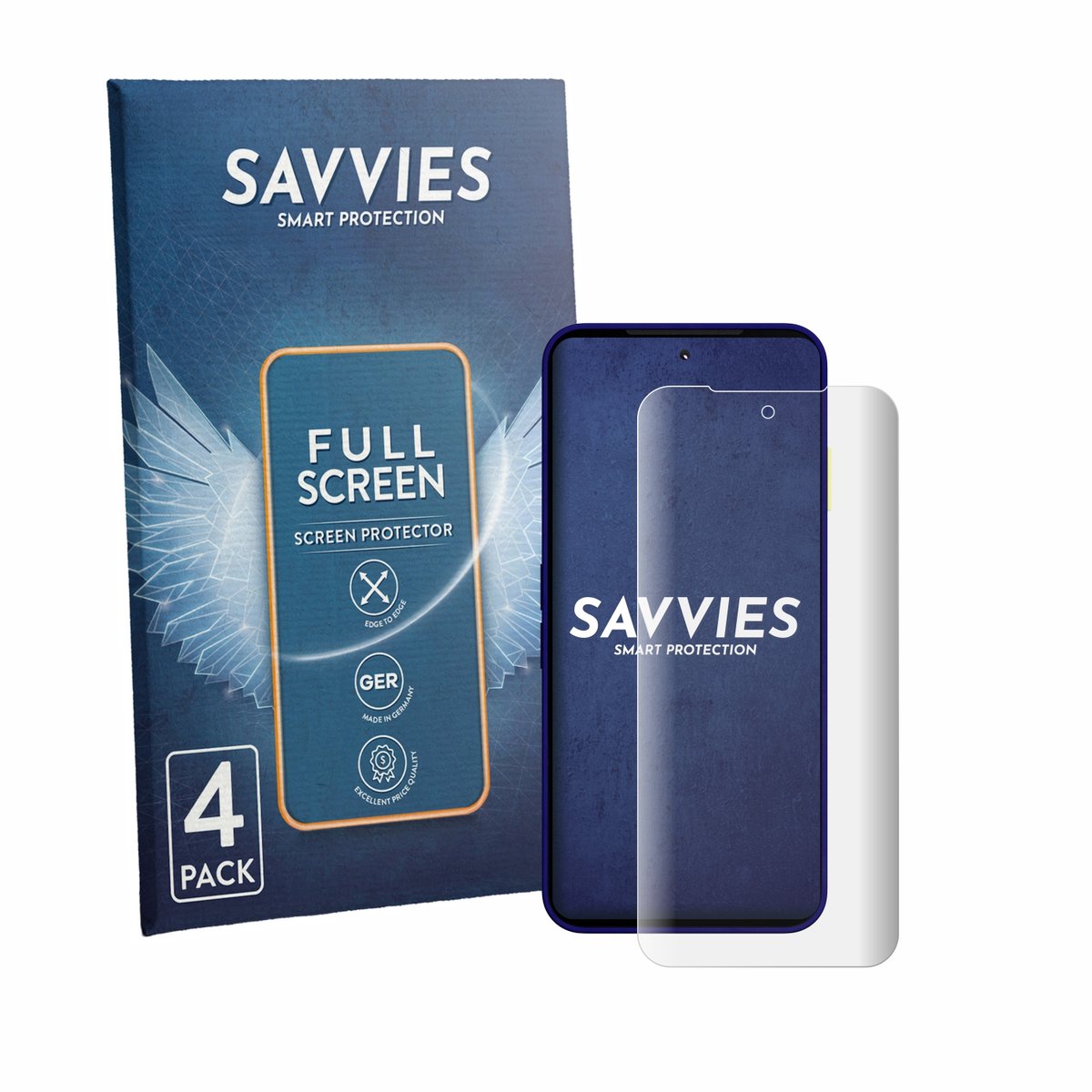 Savvies - Screenprotector voor Fairphone 6 Plus - Folie Beschermfolie transparant volledig dekking 4 Stuks