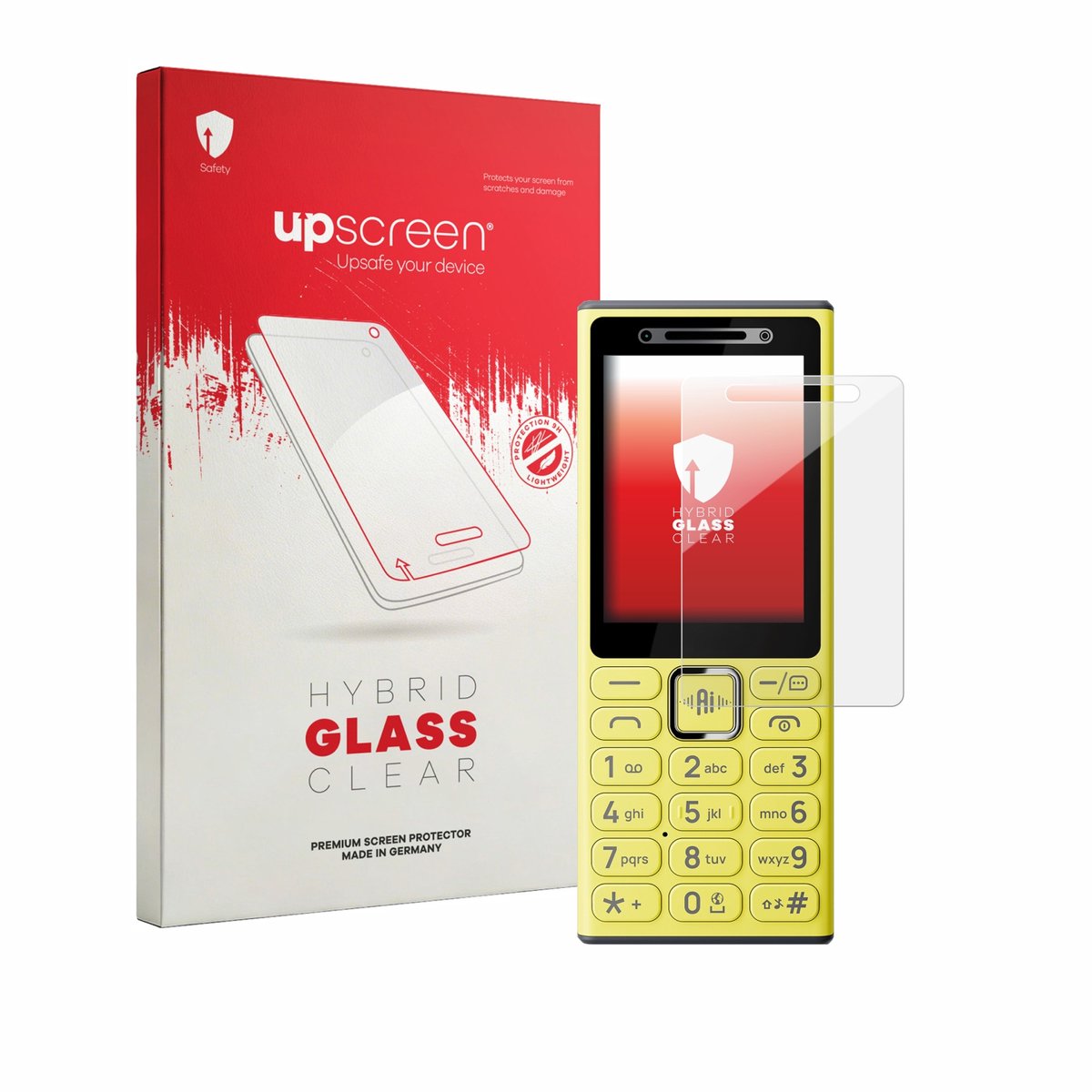 upscreen - Screenprotector voor Nokia 200 4G - Folie Beschermfolie Beschermglas transparant