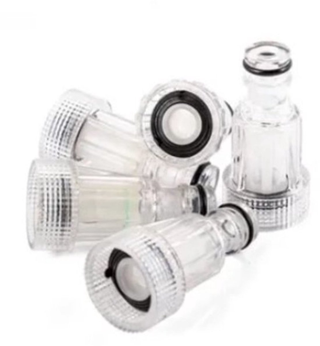 Waterfilter Hoogwaardige Kwaliteit - 5 Stuks - Afneembaar - Voor Hogedrukreiniger - Schroefdraadaansluiting - Kunststof - Filters