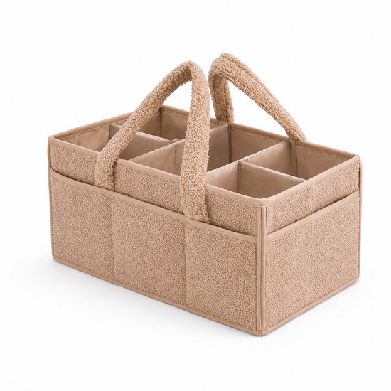 Vavida - Commodemandje - Roest - Teddy - 40 x 26 x 17 cm - Babykamer - Baby - Commode - Mandje — afbeelding 2