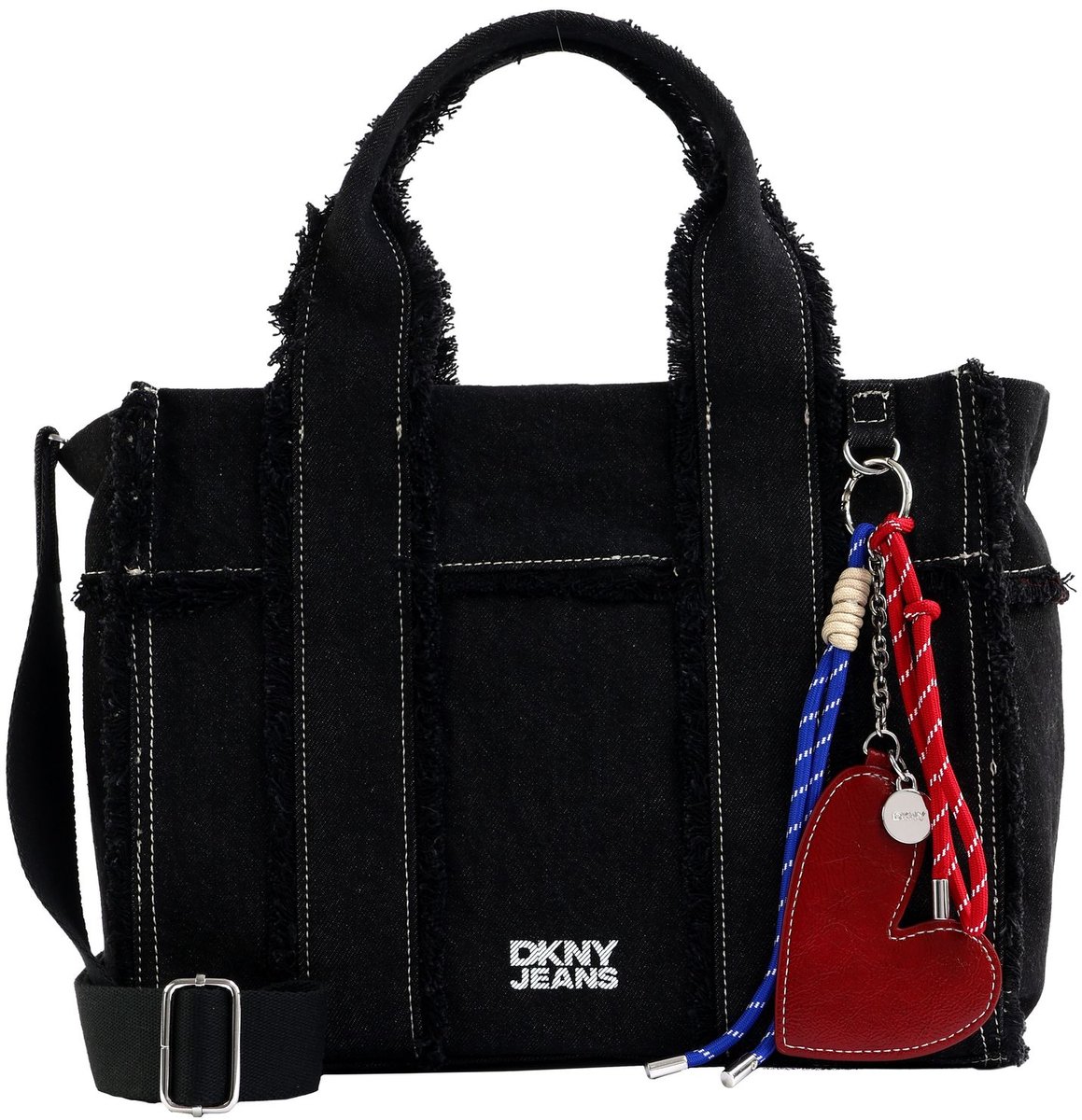 DKNY schoudertas Barrett Tote Blk Denim zwart