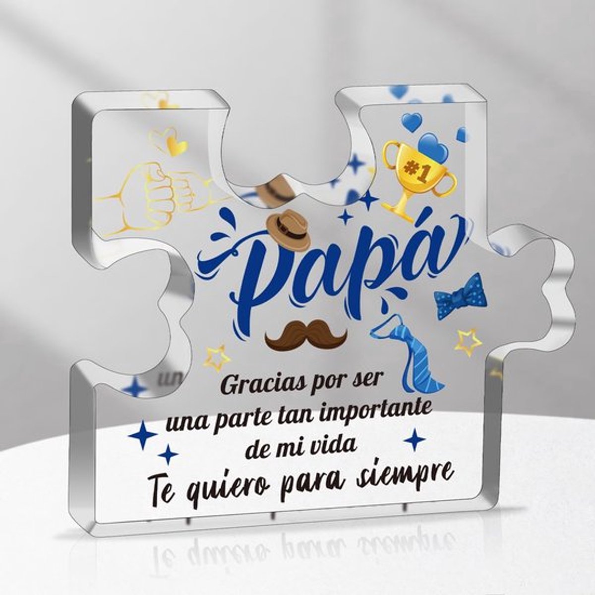 Acryl Blok Gegraveerd - Thuisdecoratie - Vaderdagcadeau - Verjaardagscadeau - Kerstmis Cadeau - Persoonlijk Geschenk