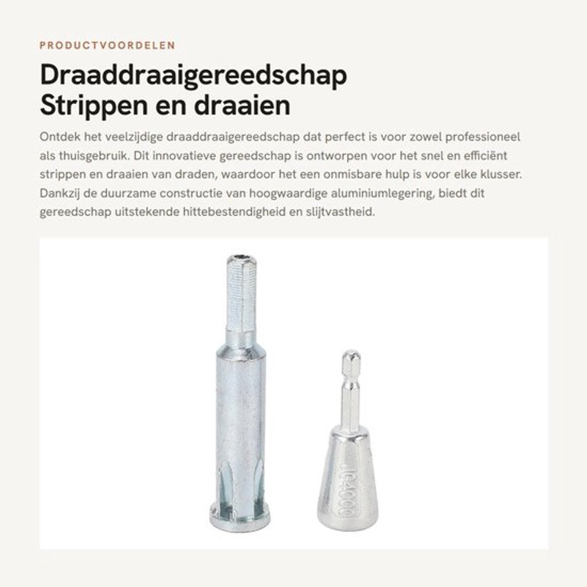 Draaddraaigereedschap - Elektrische Boor - Automatische/Handmatige Stripper - Verlengadapter - Duurzaam Aluminium - Hittebestendig 40Cr-Staal - Draadstripper