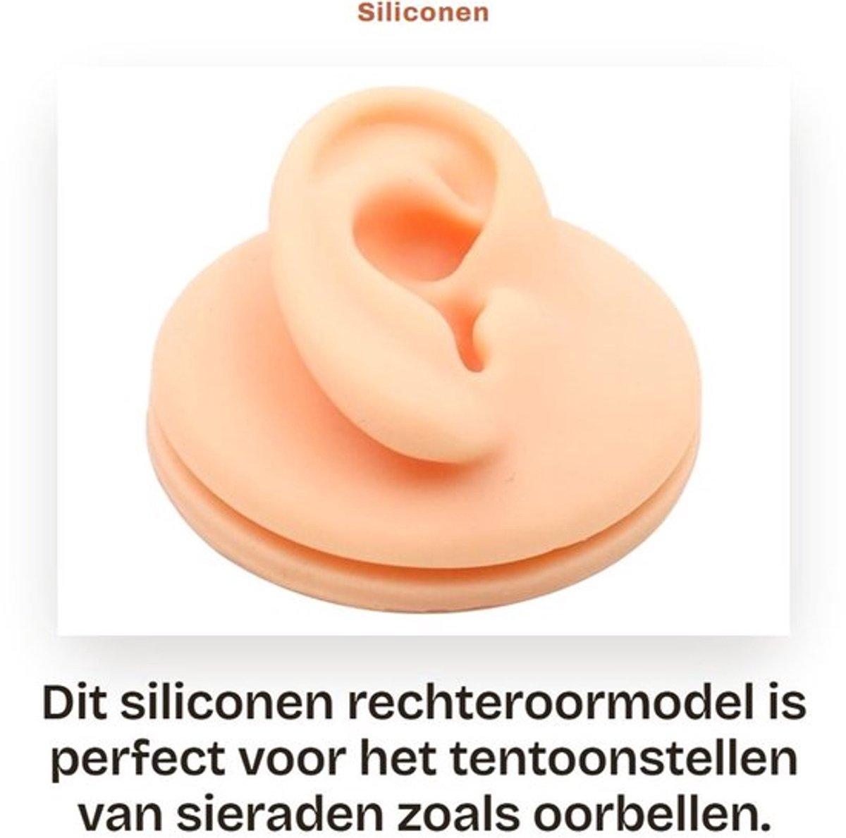 Siliconen Rechteroormodel voor Sieraden