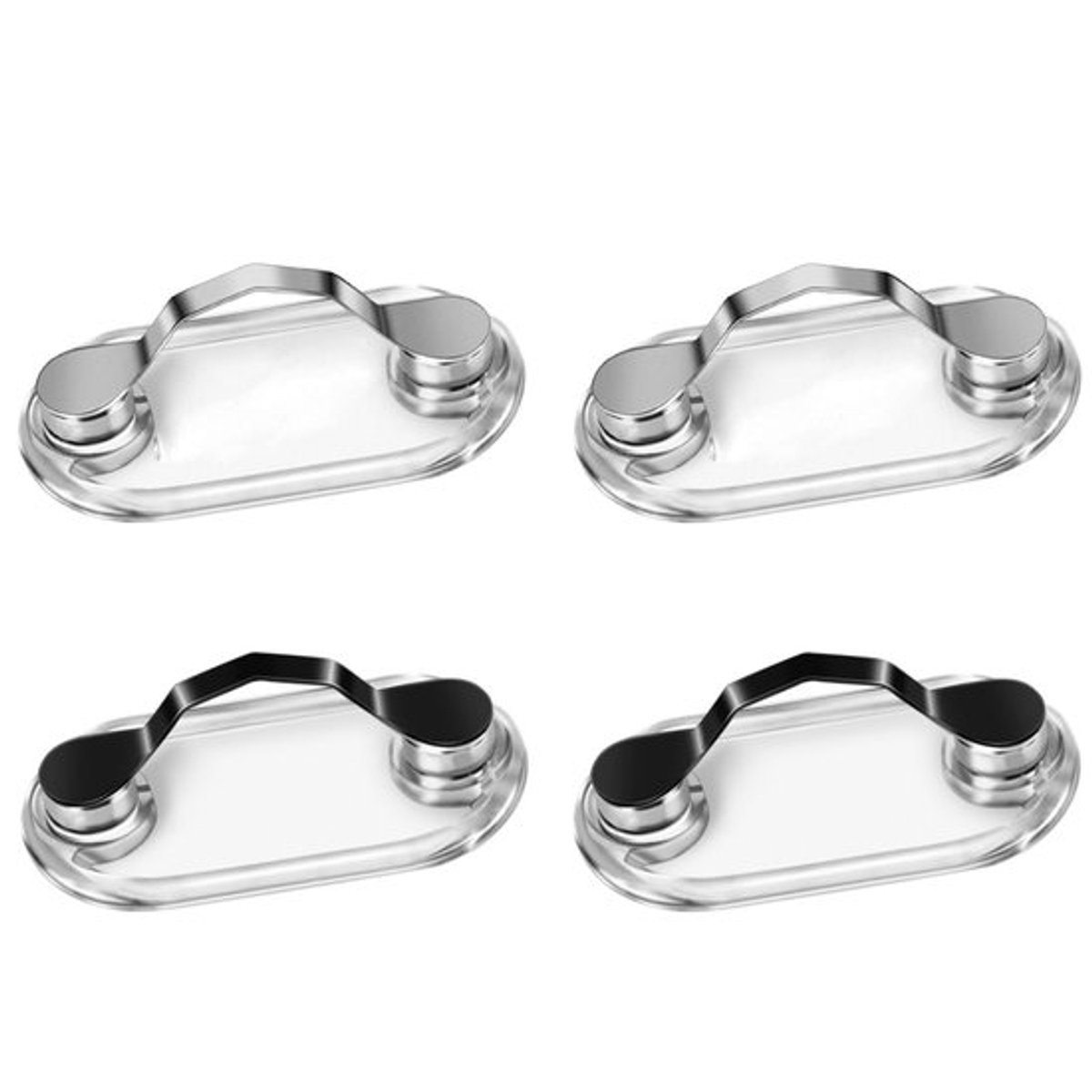 Brillenhouder Magnetisch - 4 Stuks - Draagbaar - Praktisch - Voor Bril/Zonnebril - Handige Lenzenvloeistofhouder - Brilclip